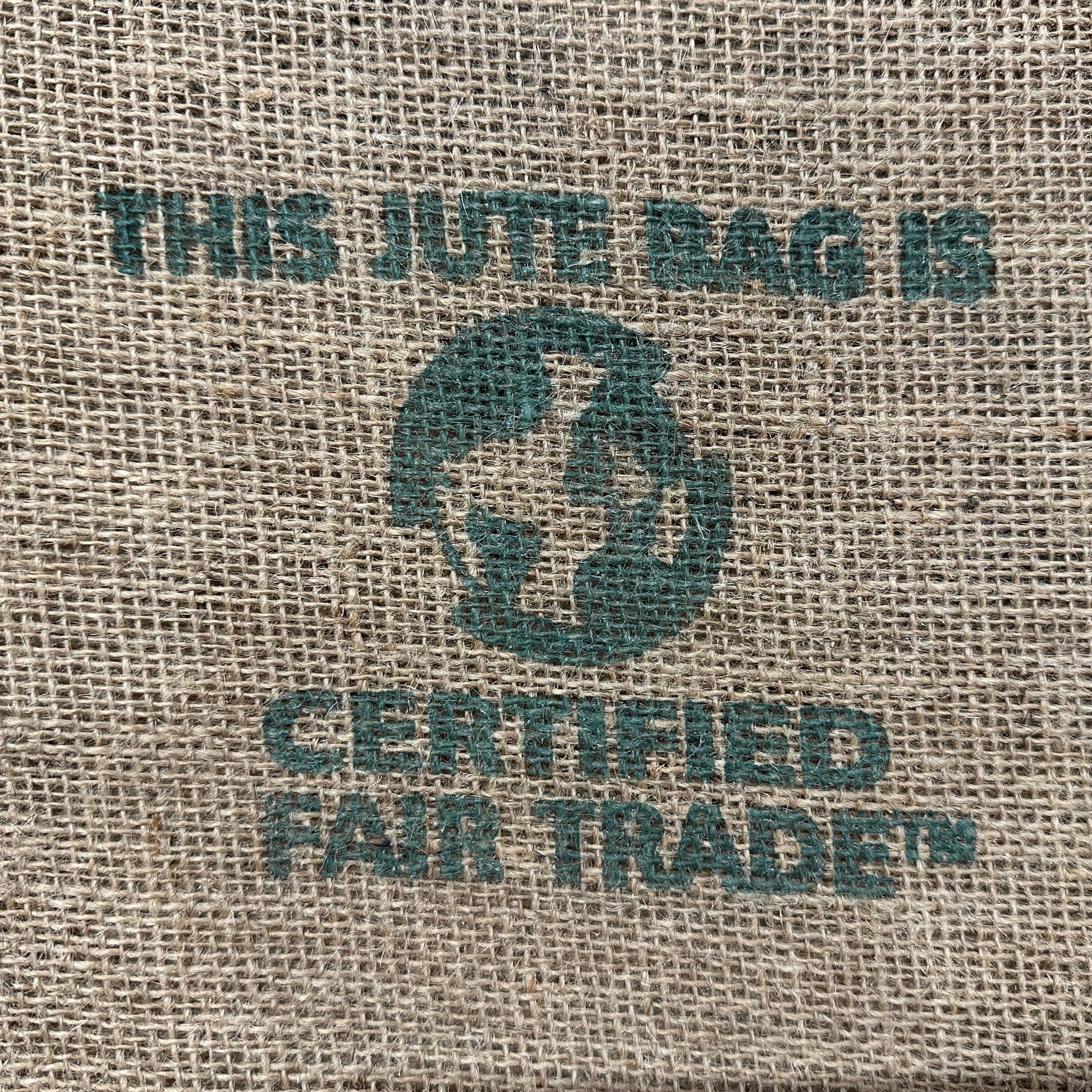 this jute bag is certified fair trade